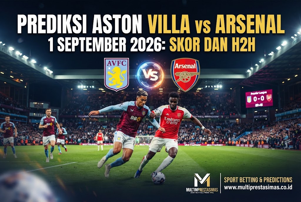 Prediksi Aston Villa vs Arsenal 1 September 2026: Skor dan H2H