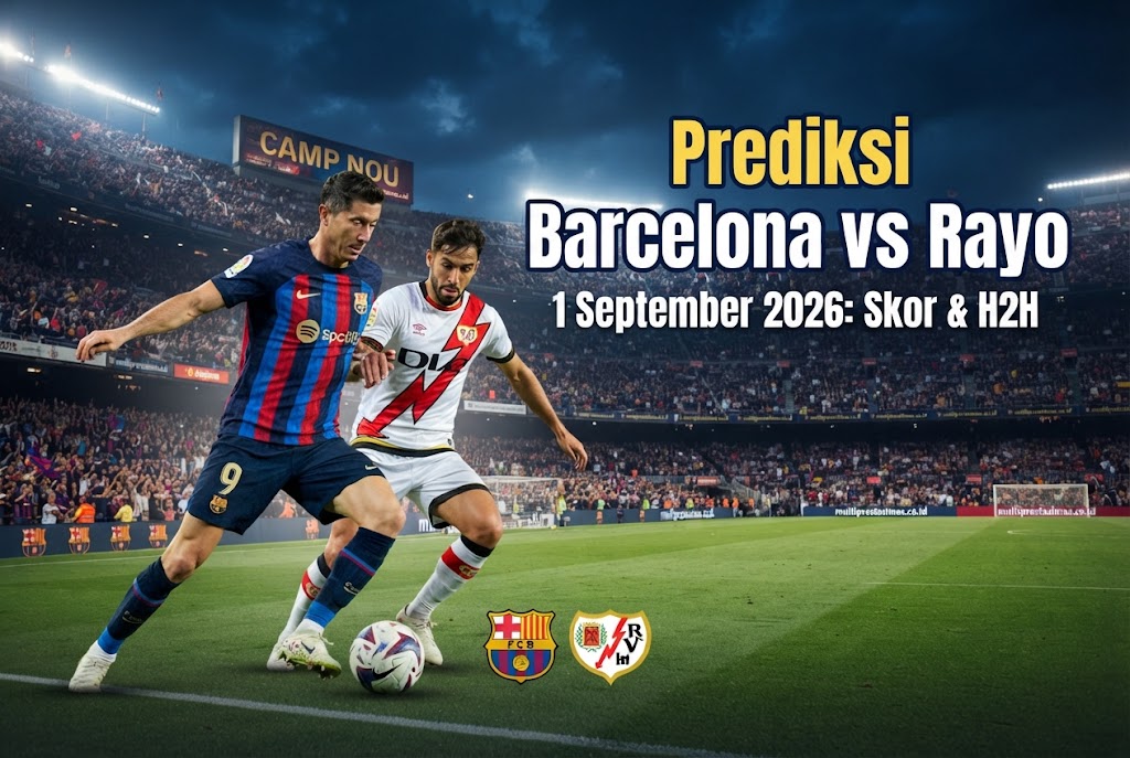Prediksi Barcelona vs Rayo 1 September 2026: Skor & H2H