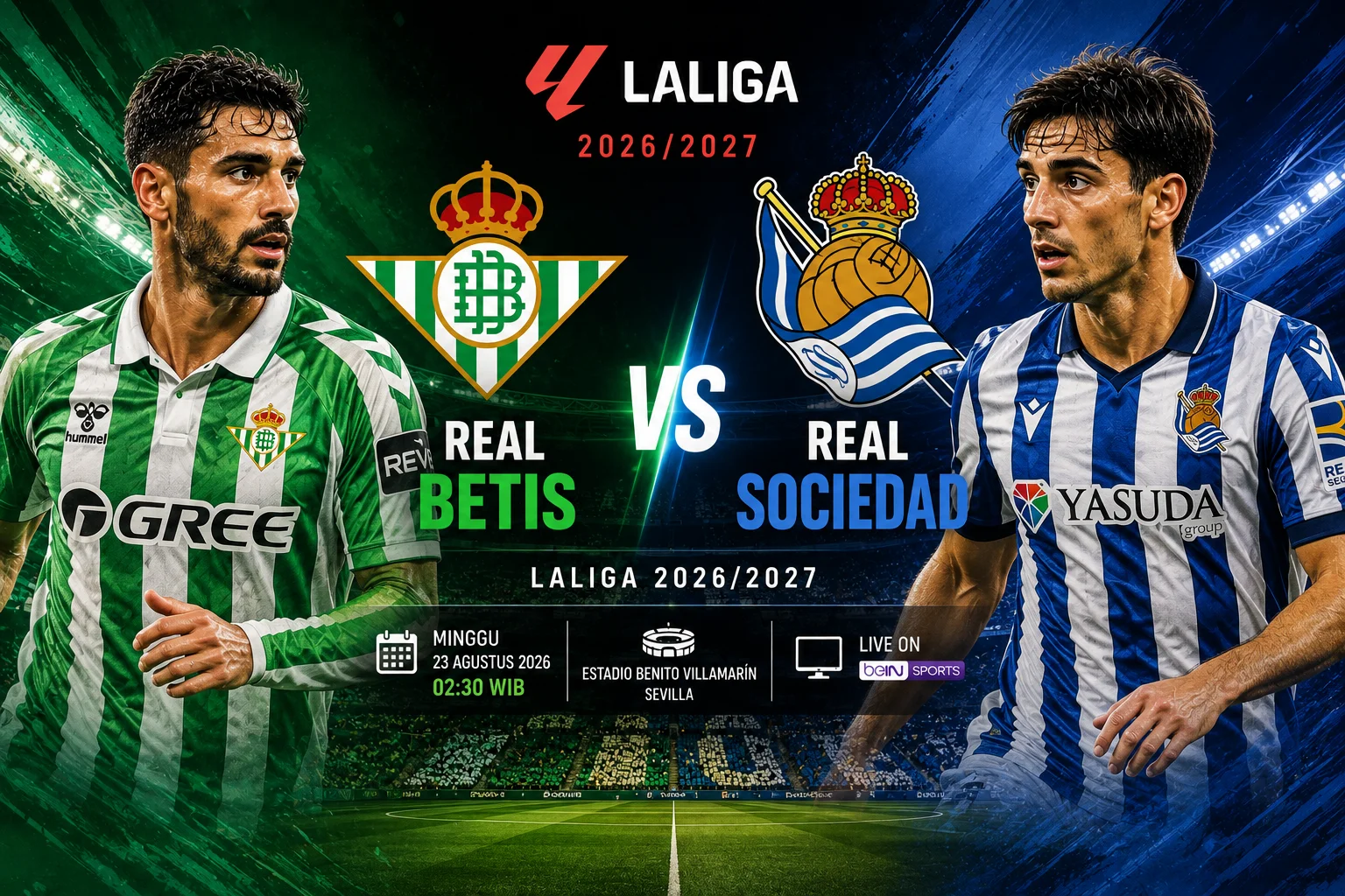 Prediksi Betis vs Real Sociedad: Line Up dan Peluang Menang