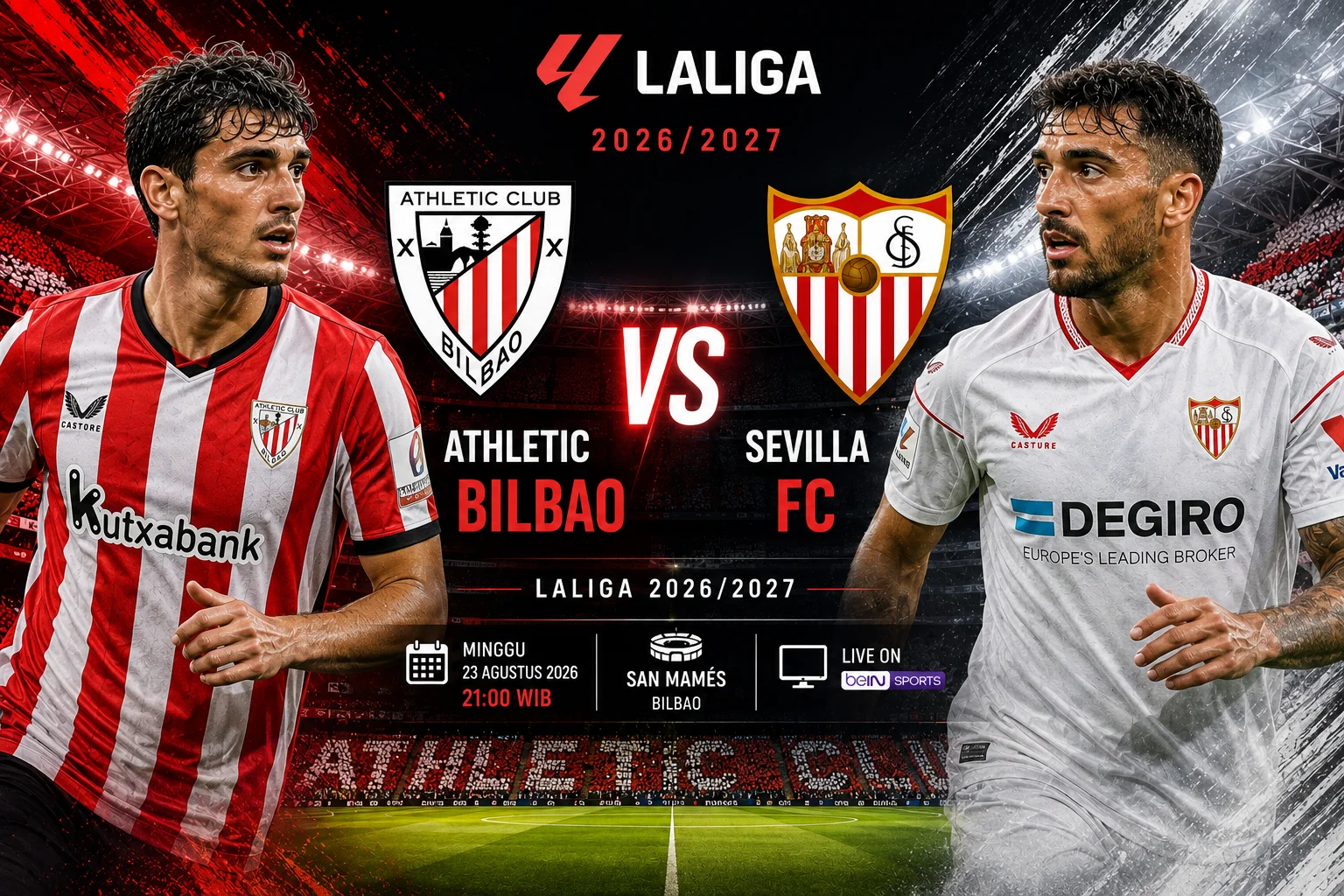 Prediksi Bilbao vs Sevilla dan Jadwalnya di La Liga 2026