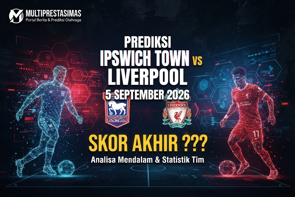 Prediksi Ipswich vs Liverpool 5 September 2026: Skor Akhir