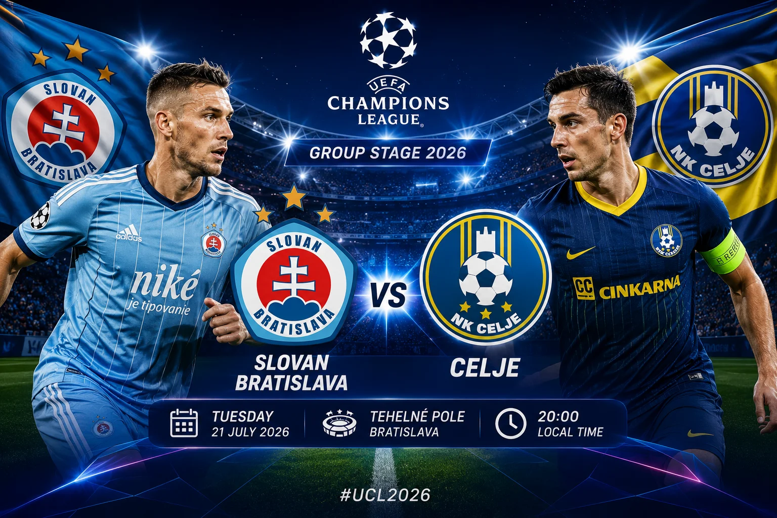 Prediksi Slovan Bratislava vs Celje 2026: Skor & H2H