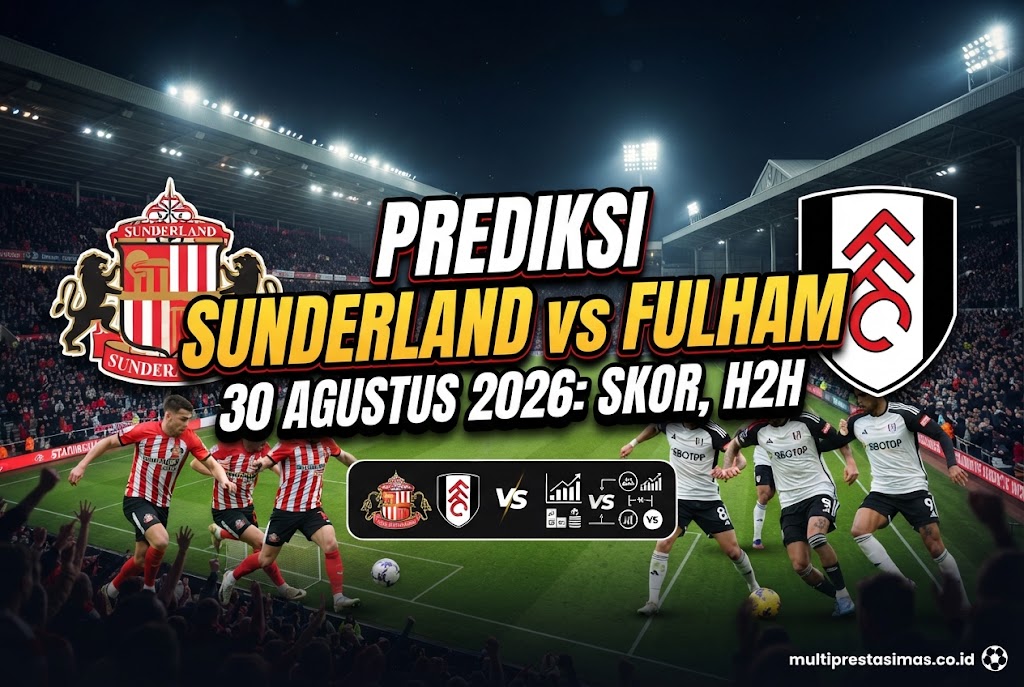 Prediksi Sunderland vs Fulham 30 Agustus 2026: Skor, H2H