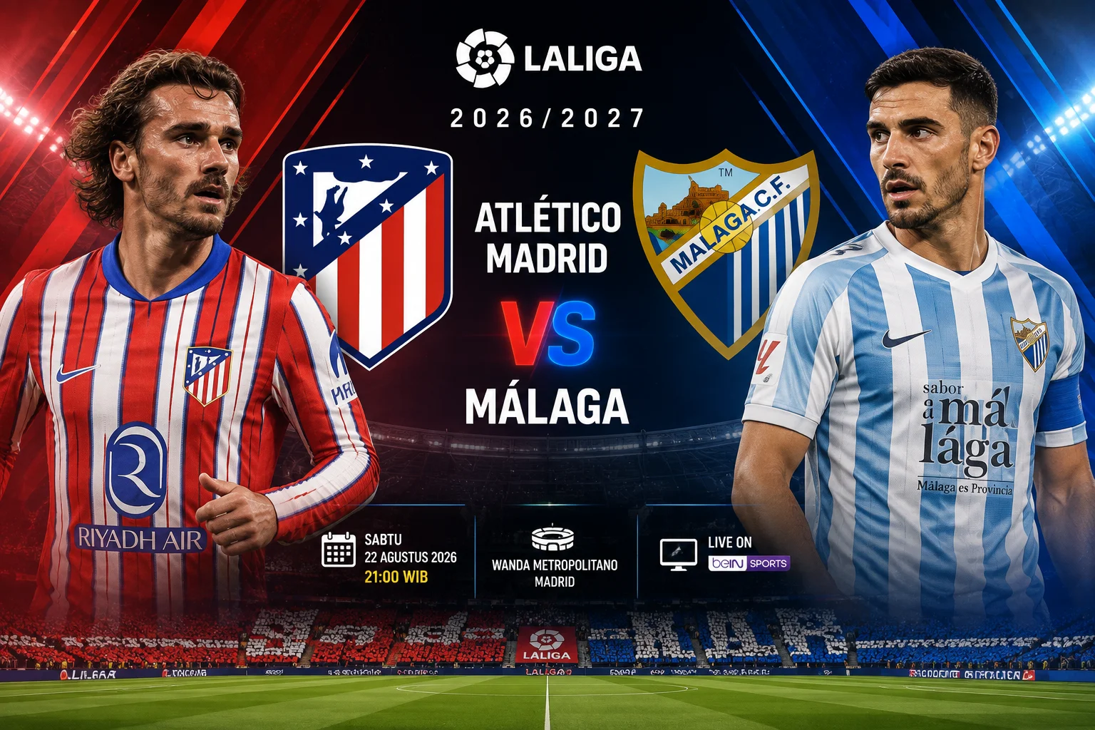 Prediksi Atletico Madrid vs Malaga 2026: Skor dan H2H Terbaru