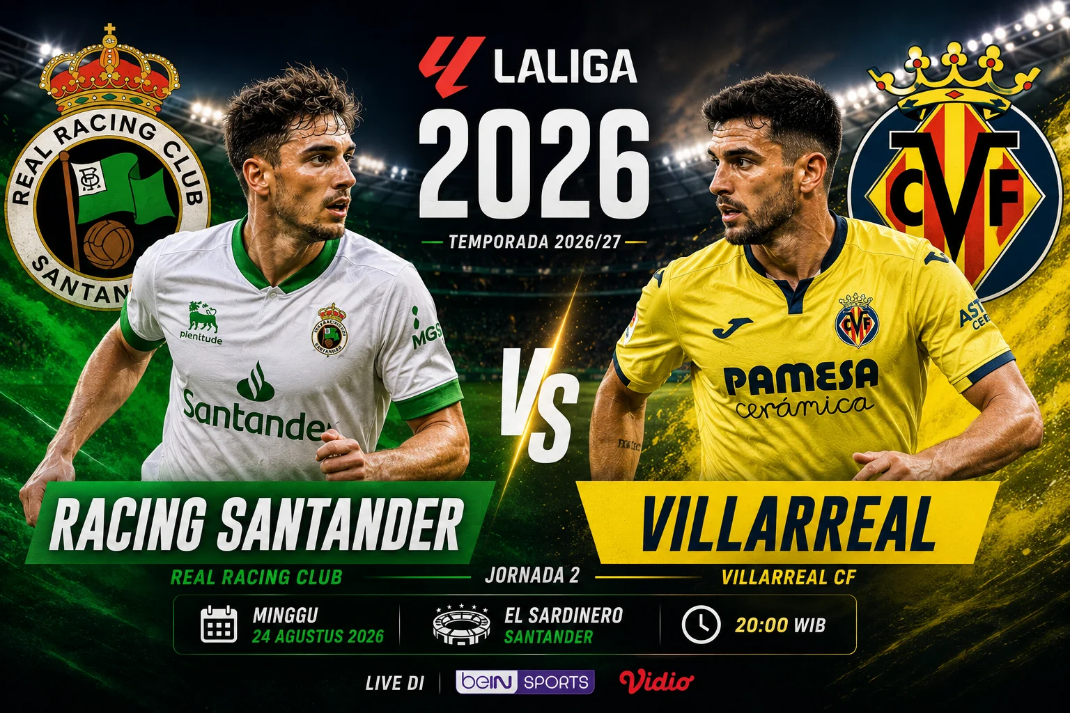 Prediksi Racing Santander vs Villarreal 2026: Skor & H2H