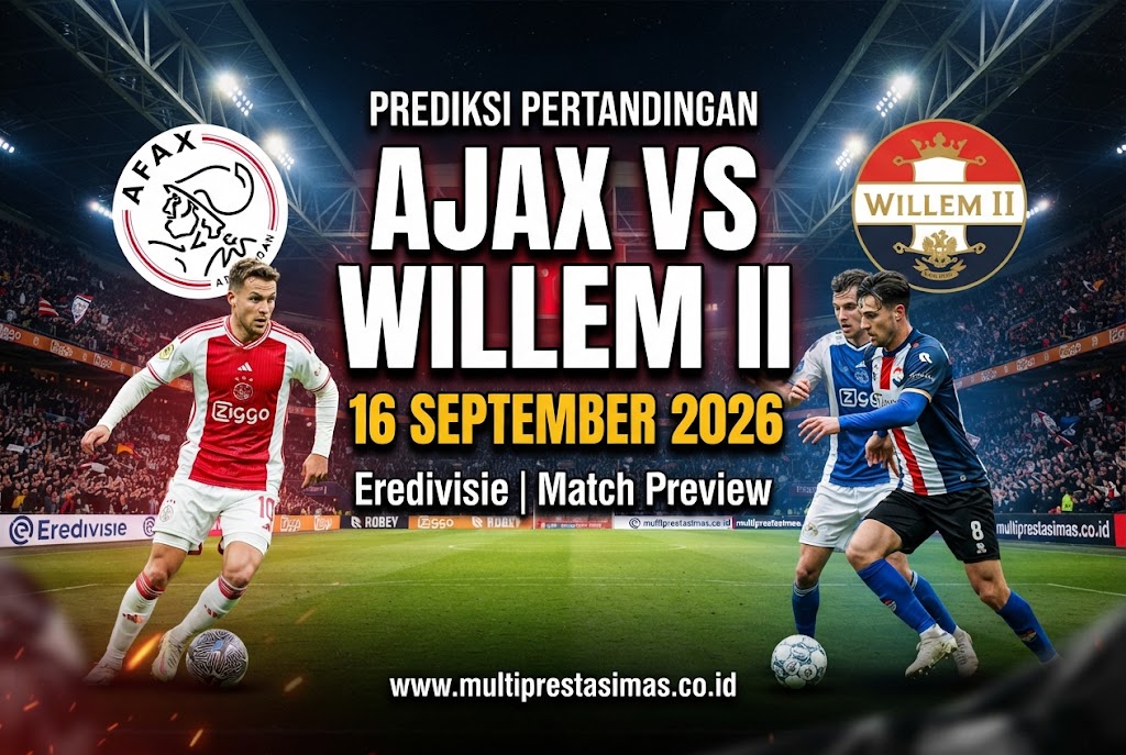 Prediksi Ajax vs Willem II 16 September 2026