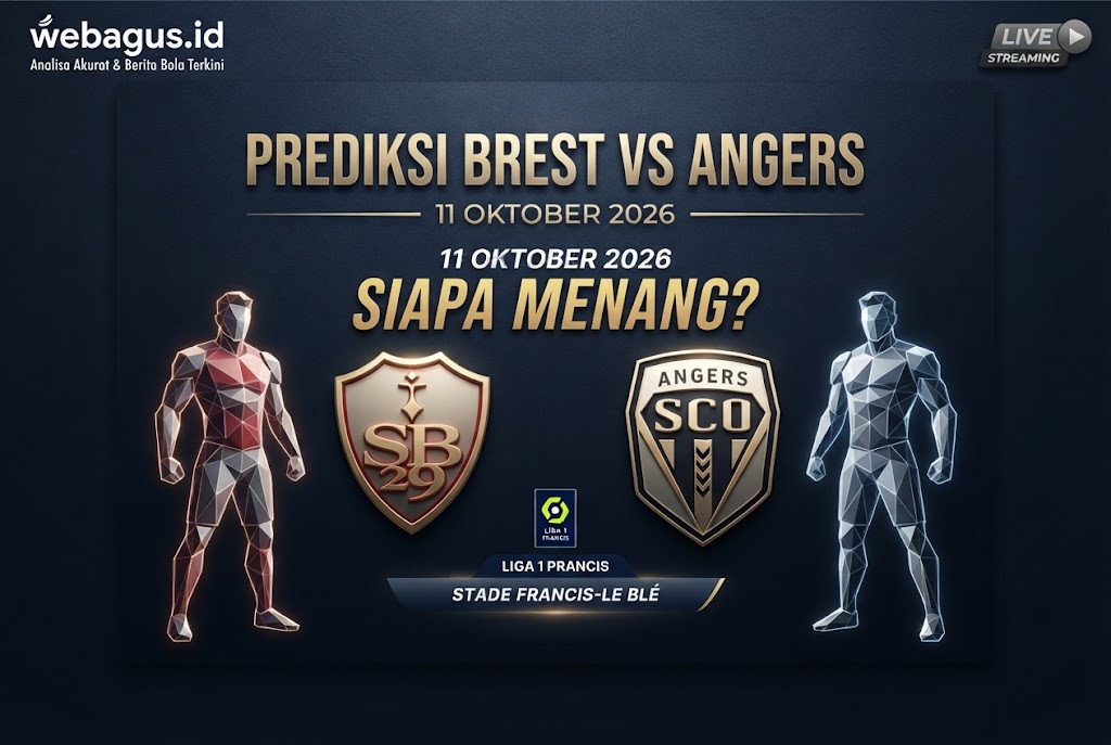 Prediksi Brest vs Angers 11 Oktober 2026, Siapa Menang?