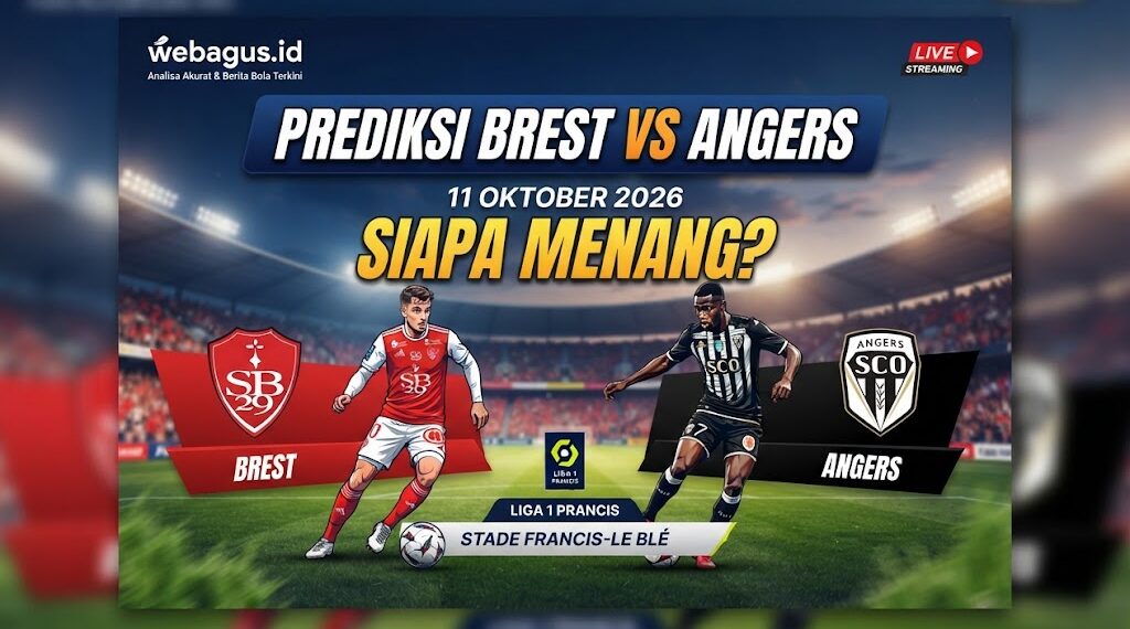 Prediksi Brest vs Angers 11 Oktober 2026, Siapa Menang?