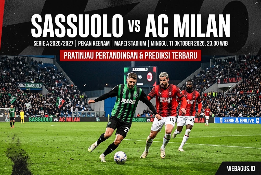 Sassuolo vs AC Milan: Duel Panas, Siapa Bakal Tumbang?