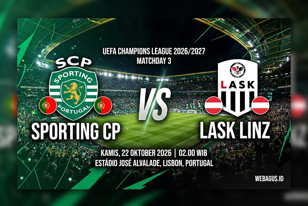 Sporting CP vs LASK: Prediksi Skor UCL, Siapa Menang?