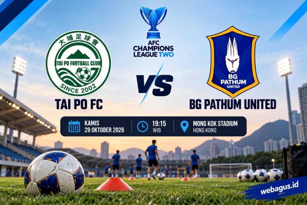 Prediksi Tai Po FC vs BG Pathum United: Duel Panas, Siapa Menang?